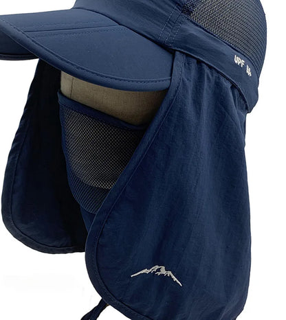 Foldable Waterproof UV Protection Visor Hat – Quick-Dry Baseball Cap with 360° Sun Shield for Men & Women, Fishing & Hiking Ross