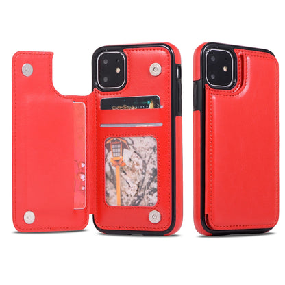 Mobile Phone Case PU Leather Card Holder Wallet for iPhone Multifunctional Flip with Stand Cell Phone Case