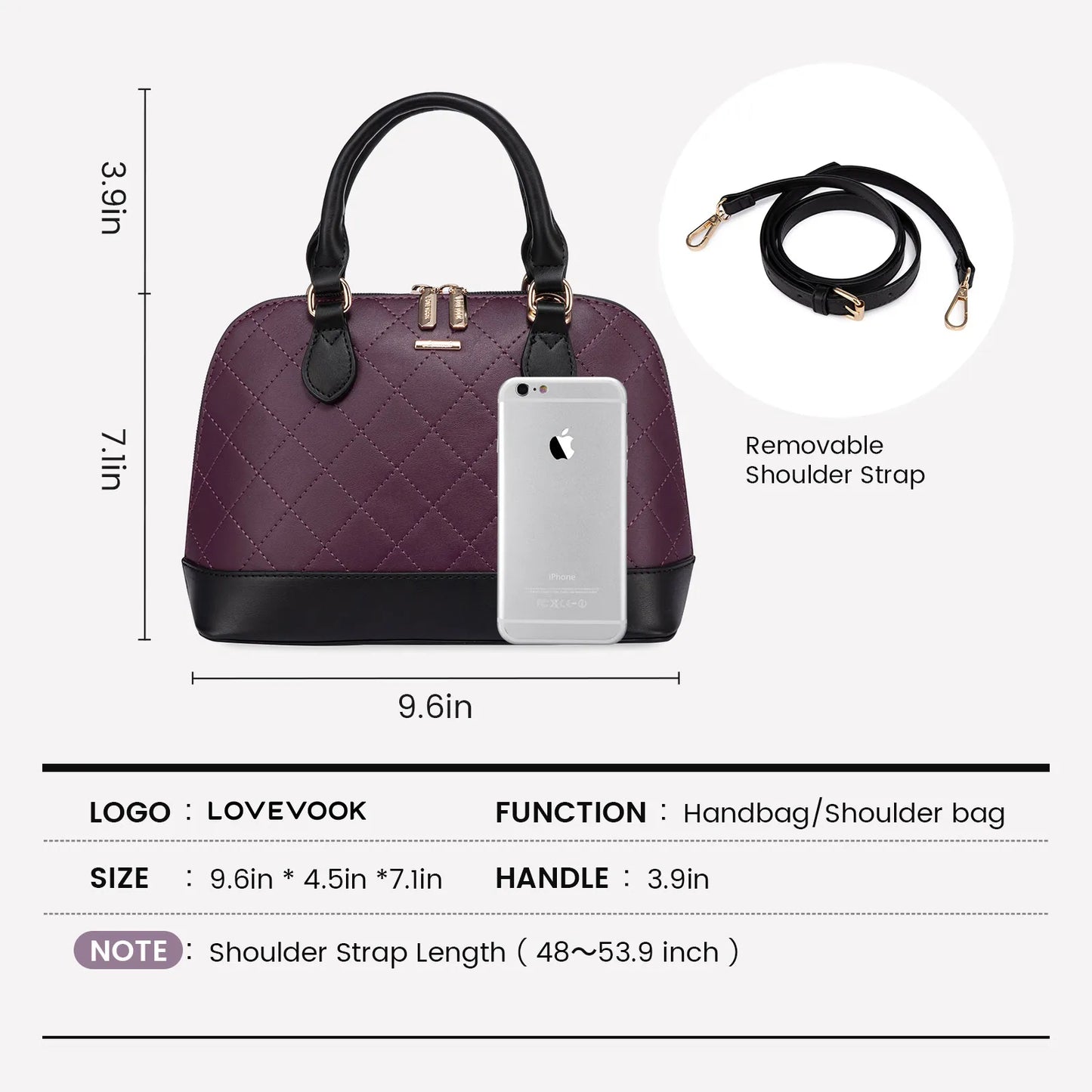 LOVEVOOK Women’s Designer Handbags – Stylish Leather Tote Bags, Waterproof Office Purses for Work & Everyday Use Marie Claire