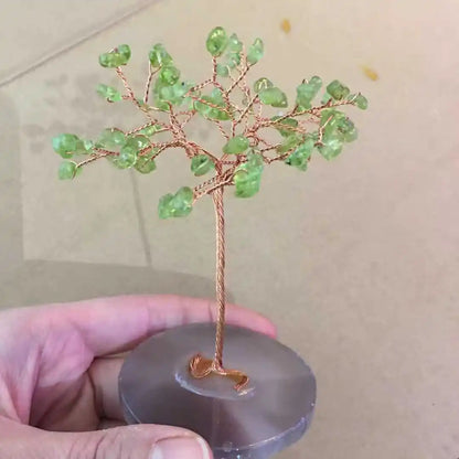 Crystal Money Tree – Natural Amethyst Tree with Healing Stones for Positive Energy, Feng Shui, and Home Decor