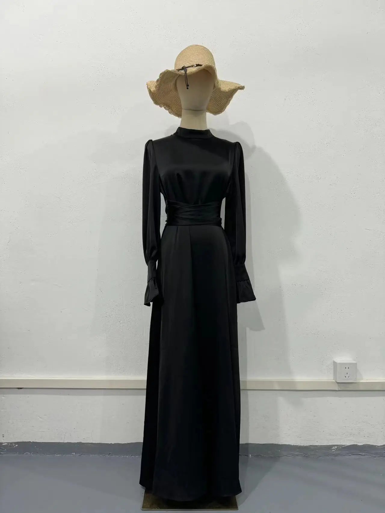 Women's Flare Sleeve Abaya with Belt Amina