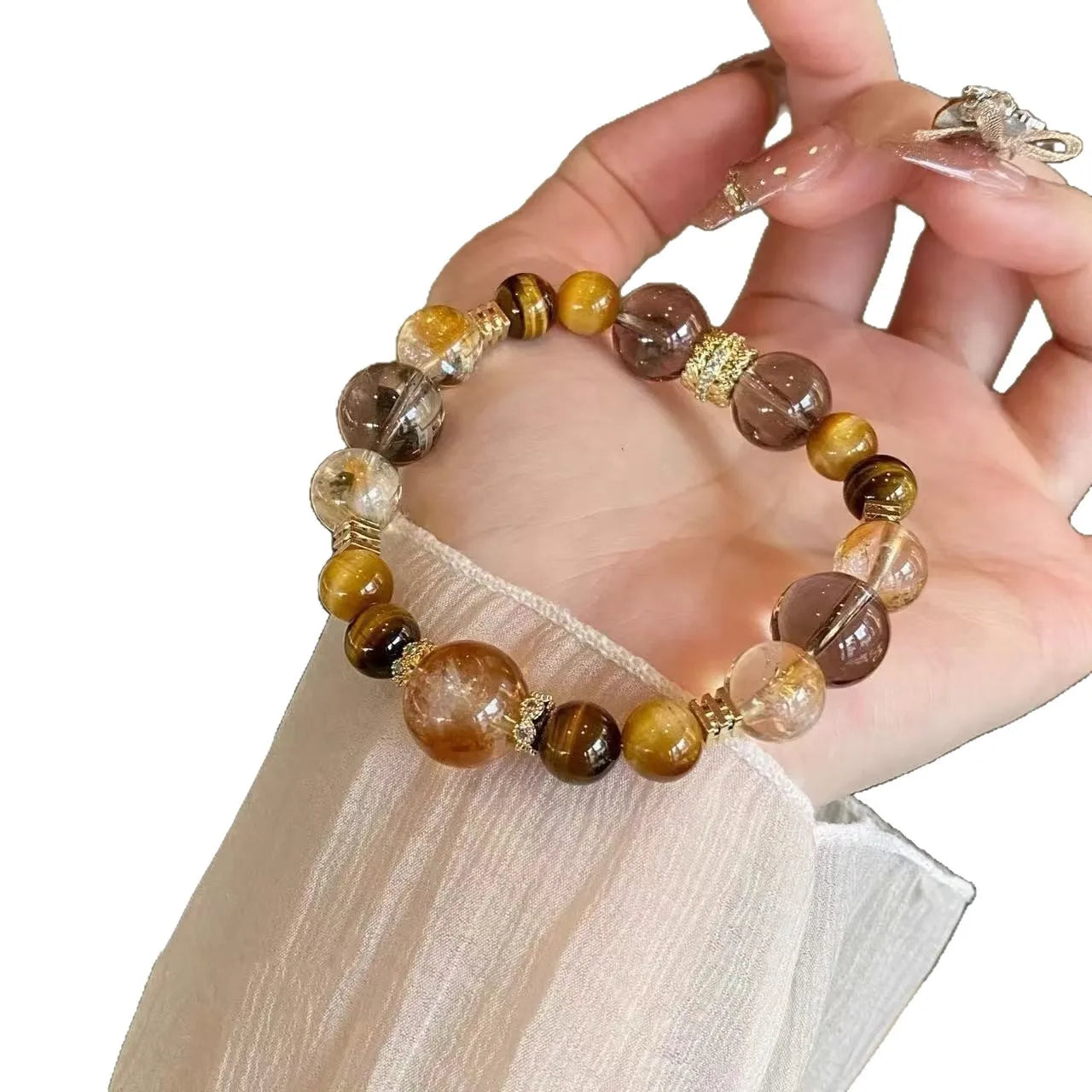 Natural Citrine Women’s Bracelet – High‑Quality Exquisite Fashion Jewelry for Energy, Positivity & Prosperity | Elegant Gift for Her