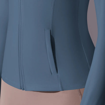 Women's Butter Luxe Full-Zip Workout Hoodie Jacket – Slim Fit, Lightweight Athletic Yoga Jacket with Pockets and Thumb Holes Ginny