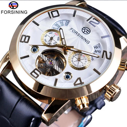 Forsining Luxury Tourbillon Automatic Watch for Men – Multifunction Mechanical Wristwatch with Fashion Dial | Classic Design | Reloj Hombre | Montre Homme Wangyu