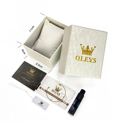 OLEVS 5869 Women’s Quartz Watch – Waterproof, Ultra-Thin, Mesh Steel Strap, Elegant Luxury Design