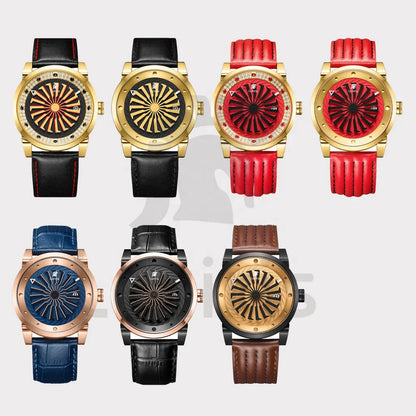 Roulette Men’s Luxury Automatic Watch | Sapphire, Auto Date, Leather Strap, Limited Edition Kelsier