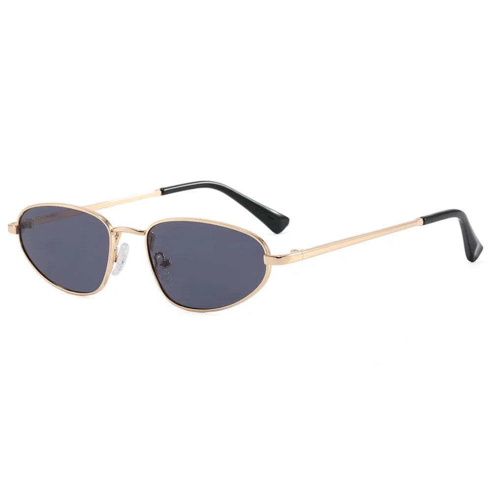 Retro Steampunk Cat Eye Sunglasses for Women – Small Fashionable Vintage Shades Dina