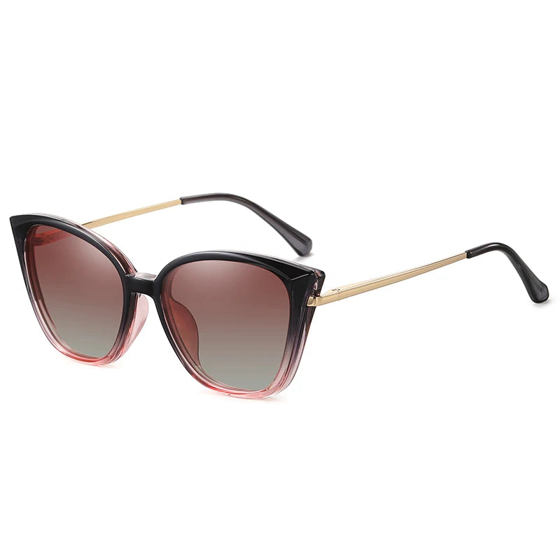 Unisex Oversized Polarized Sunglasses – TR90 Large Fit-Over Square Cat Eye Glasses for Stylish UV Protection