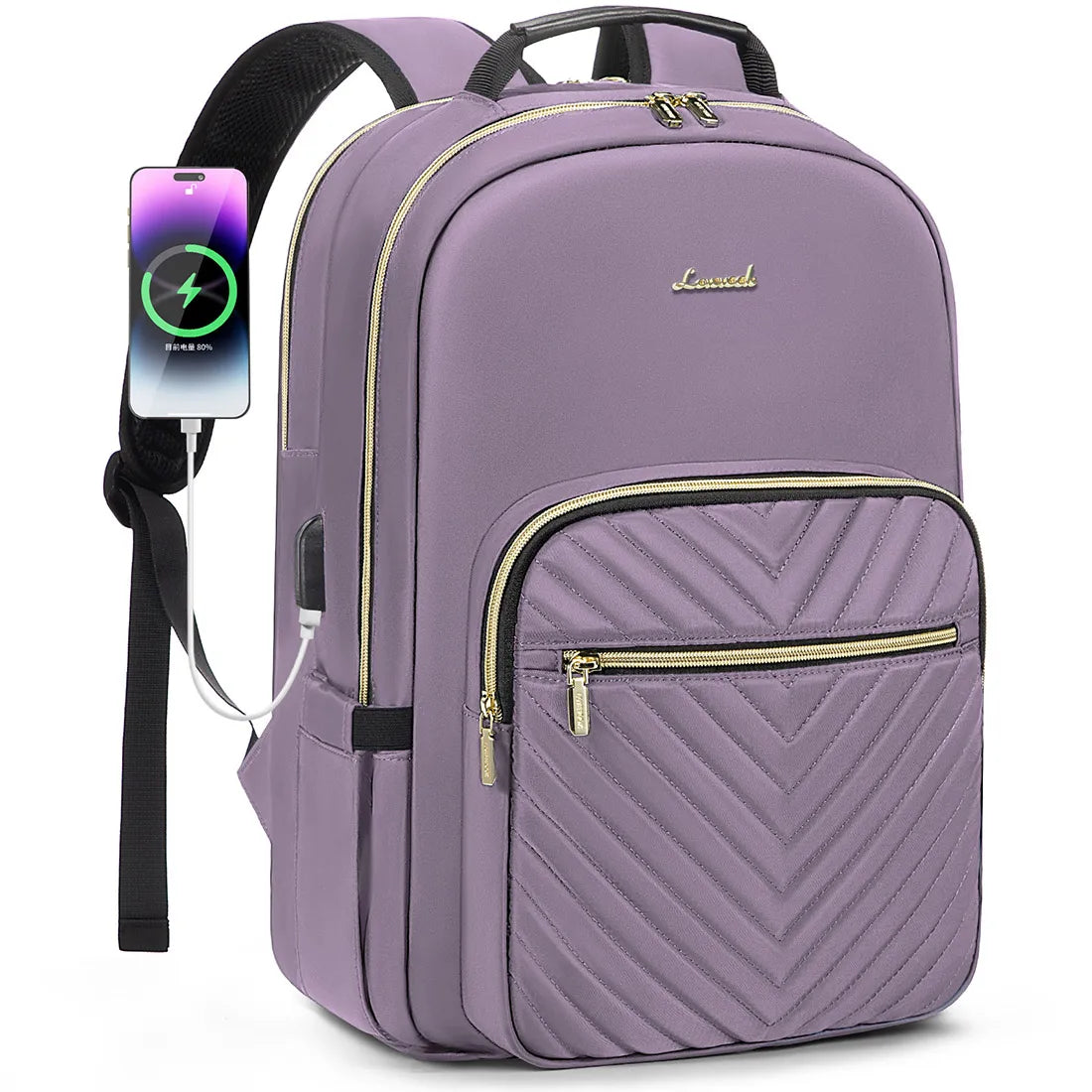 Waterproof Nylon Laptop Backpack for Women & Girls - 15.6 & 17-Inch College, School, Travel, and Business Bag