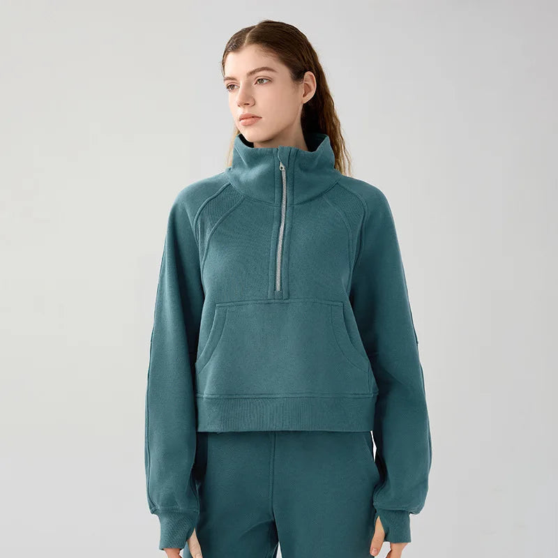 Women's Winter Fitness Jacket | High-Quality Yoga Sportswear & Warm Workout Outfit