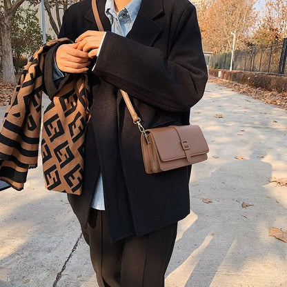 Casual Women’s Single-Shoulder Bag: Solid-Color Underarm Bag with Woven Strap Nylah