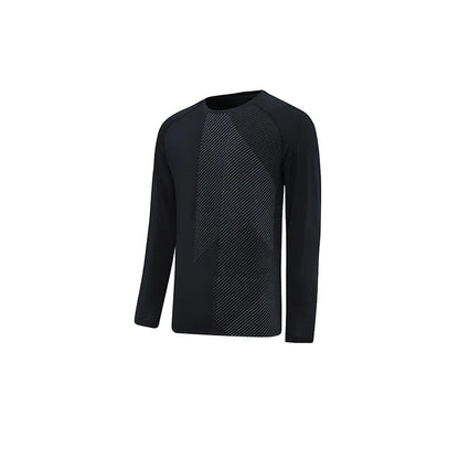 Men’s Casual Oversized Pullover – Breathable Long‑Sleeve Polyester Sports Top for Spring & Training