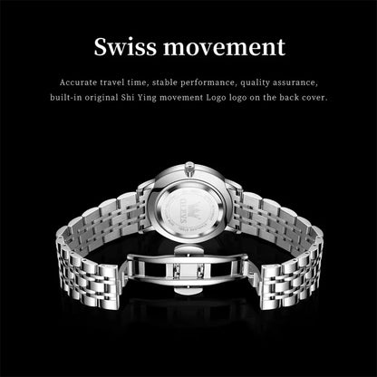 OLEVS 3680 Men's Quartz Watch – Original Movement, Stainless Steel, Waterproof, Luminous Large Dial, Date Function, New Design