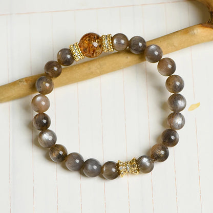 High-Quality Super Seven Chakra Beaded Bracelets – Black Gold Energy Stone Crystal Jewelry for Trendy Style