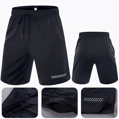 Men's Quick-Dry Sports Shorts – Reflective, Lightweight Gym & Running Shorts with Pocket