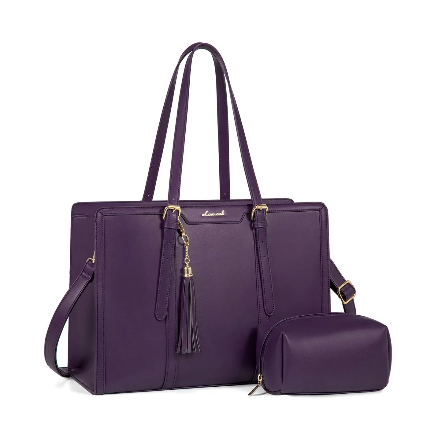 LOVEVOOK Laptop Tote Bag Set | 15.6/17 inch Briefcase for Women, Work & Travel Shaira