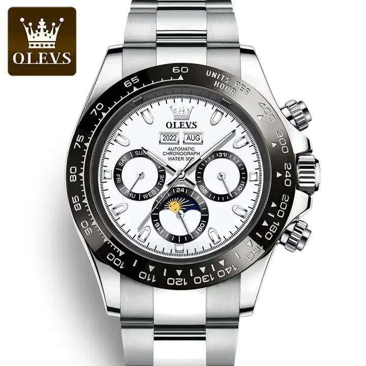 Olevs 6654 Business Sport Fashion Men Daily Life Waterproof Mechanical Watches Reloj Automatic Luxury Tourbillon Watch