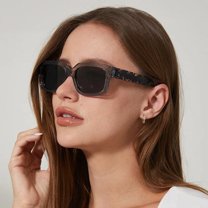 Classic Square Polarized Sunglasses for Women – TR Frame Fashion Acetate Sunscreen Shades Shallah