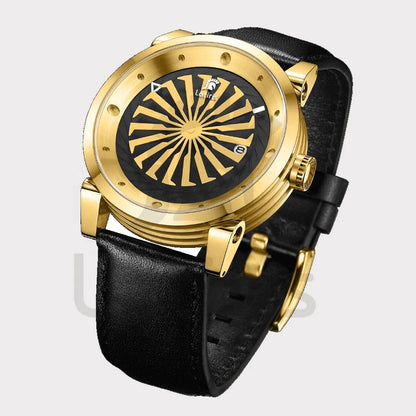 Roulette Men’s Luxury Automatic Watch | Sapphire, Auto Date, Leather Strap, Limited Edition Kelsier