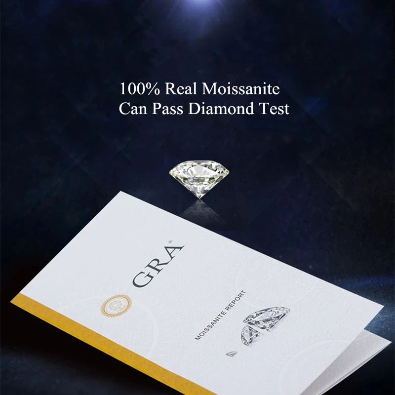 925 Silver Moissanite Cushion-Cut Drop Earrings | 1-Carat D-Color Sparkling Jewelry Sienna