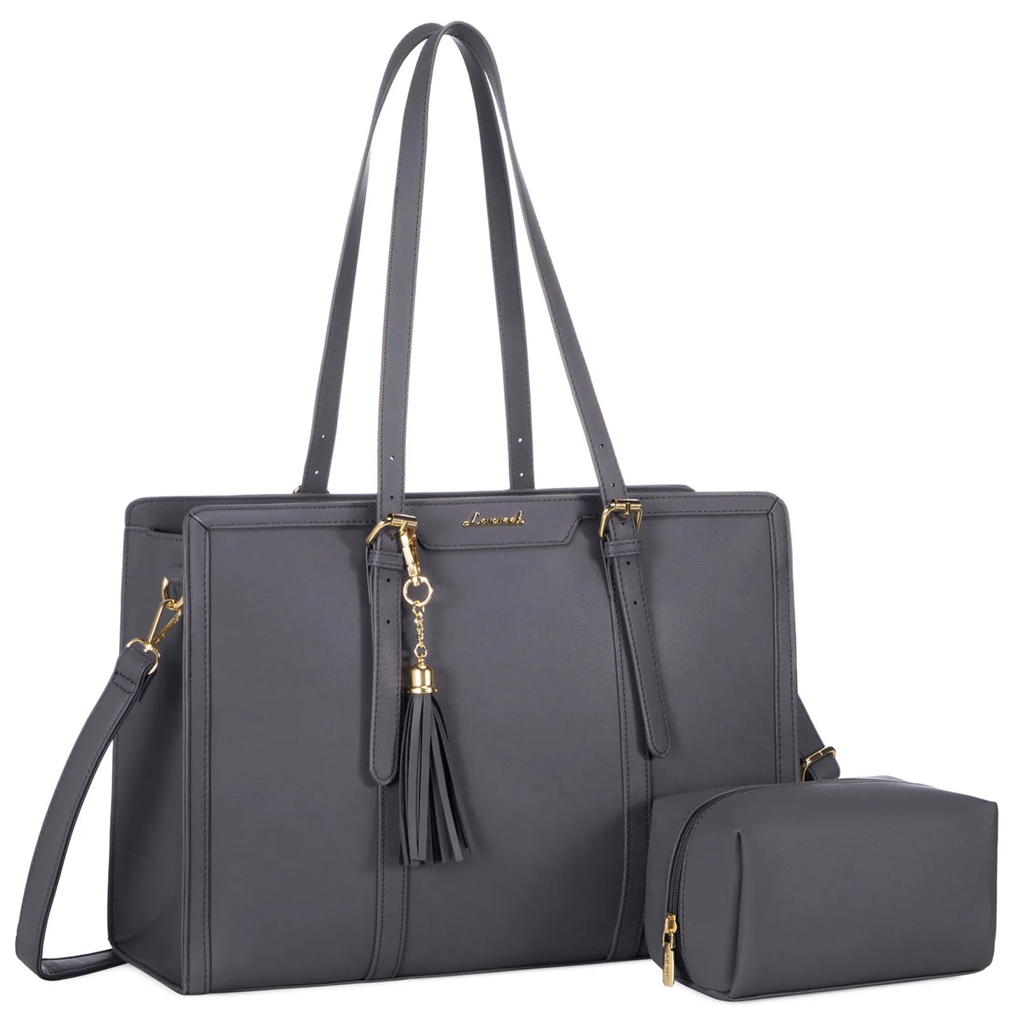 LOVEVOOK Laptop Tote Bag Set | 15.6/17 inch Briefcase for Women, Work & Travel Shaira