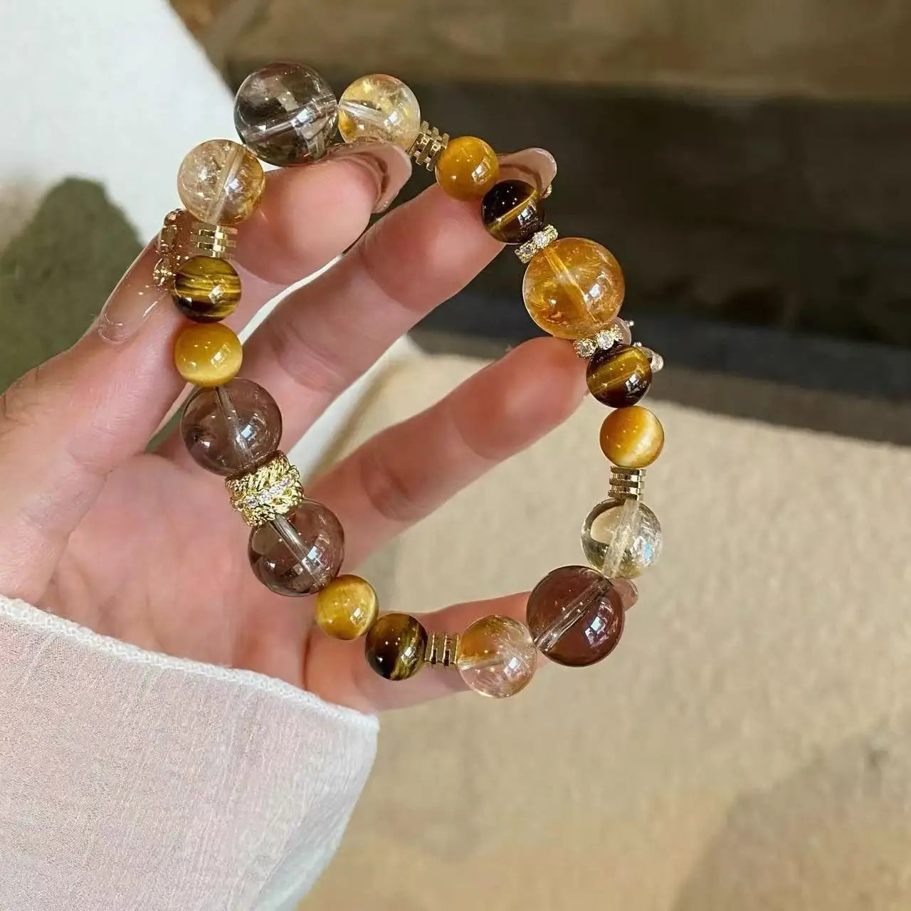 Natural Citrine Women’s Bracelet – High‑Quality Exquisite Fashion Jewelry for Energy, Positivity & Prosperity | Elegant Gift for Her