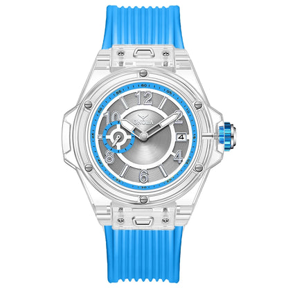 ONOLA 3836 Men & Women's Quartz Watch – Square Sport Design, Silicone Strap, Luminous Glass