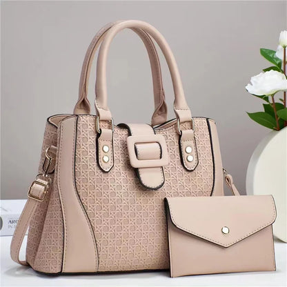 Retro Two-Piece Handbag Set – Elegant Ladies' Bags