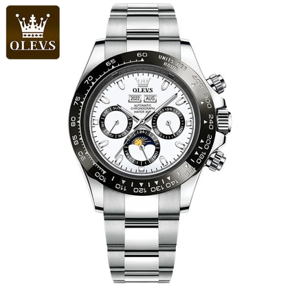 Olevs 6654 Business Sport Fashion Men Daily Life Waterproof Mechanical Watches Reloj Automatic Luxury Tourbillon Watch