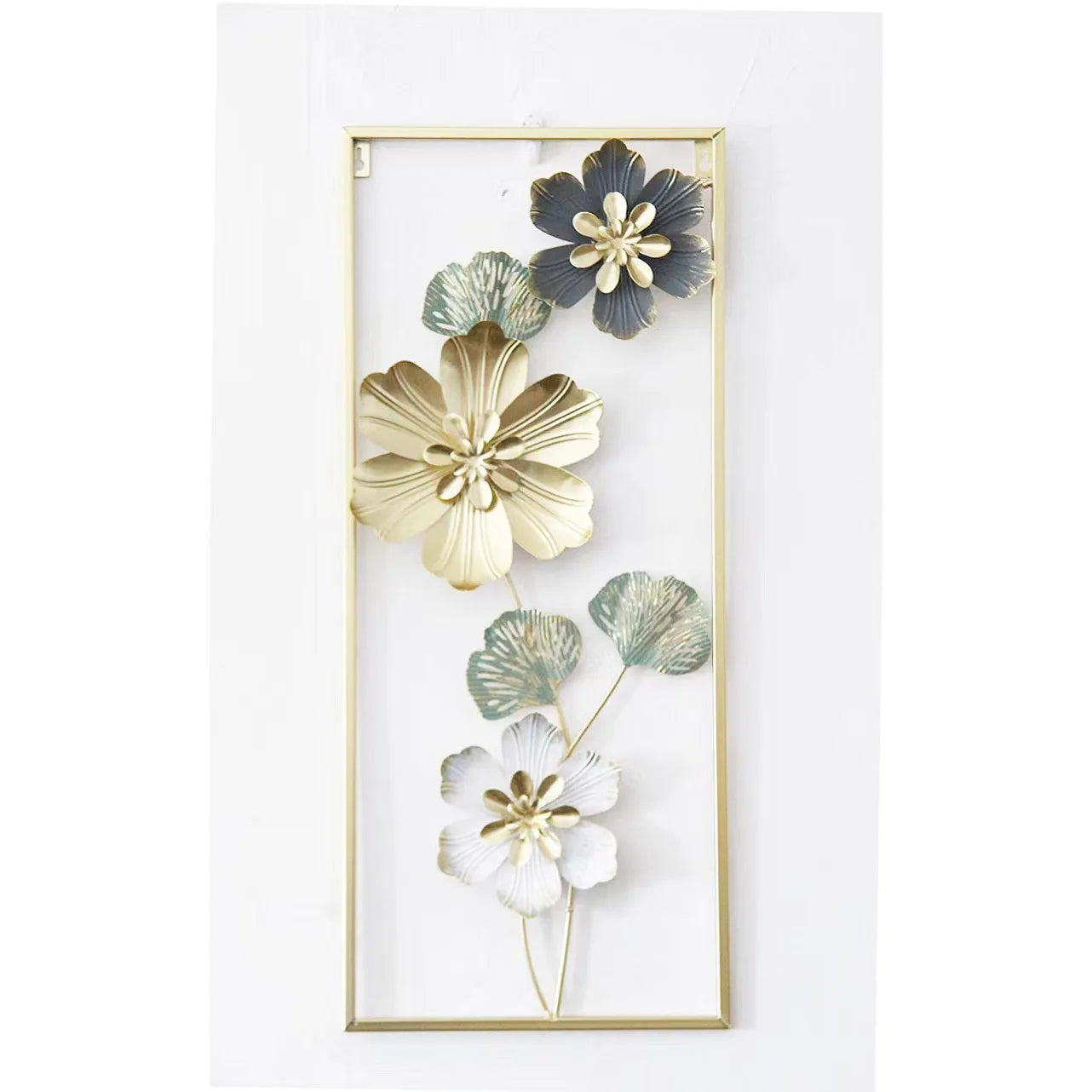 Nordic Light Luxury Metal Wall Art – Large Flower-Shaped Hanging Decor for Living Room and Home