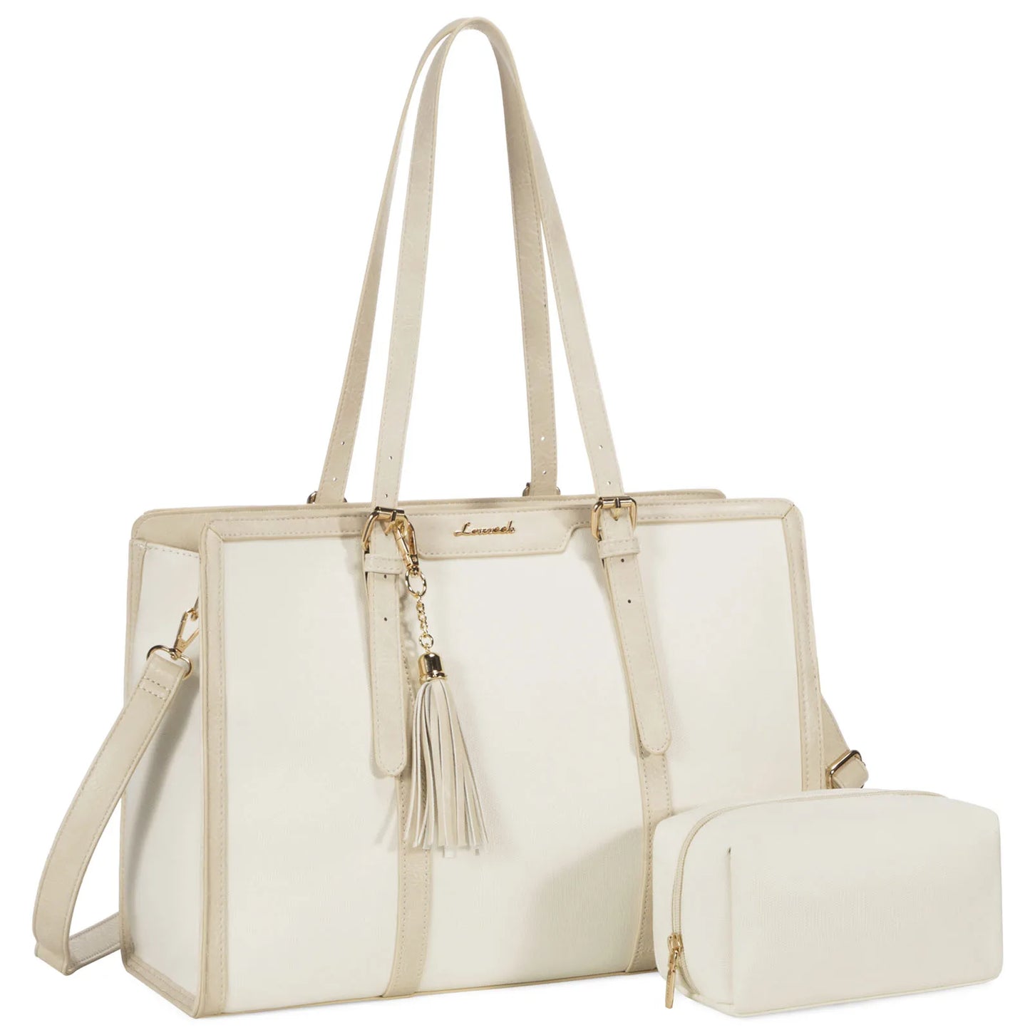 LOVEVOOK Laptop Tote Bag Set | 15.6/17 inch Briefcase for Women, Work & Travel Shaira