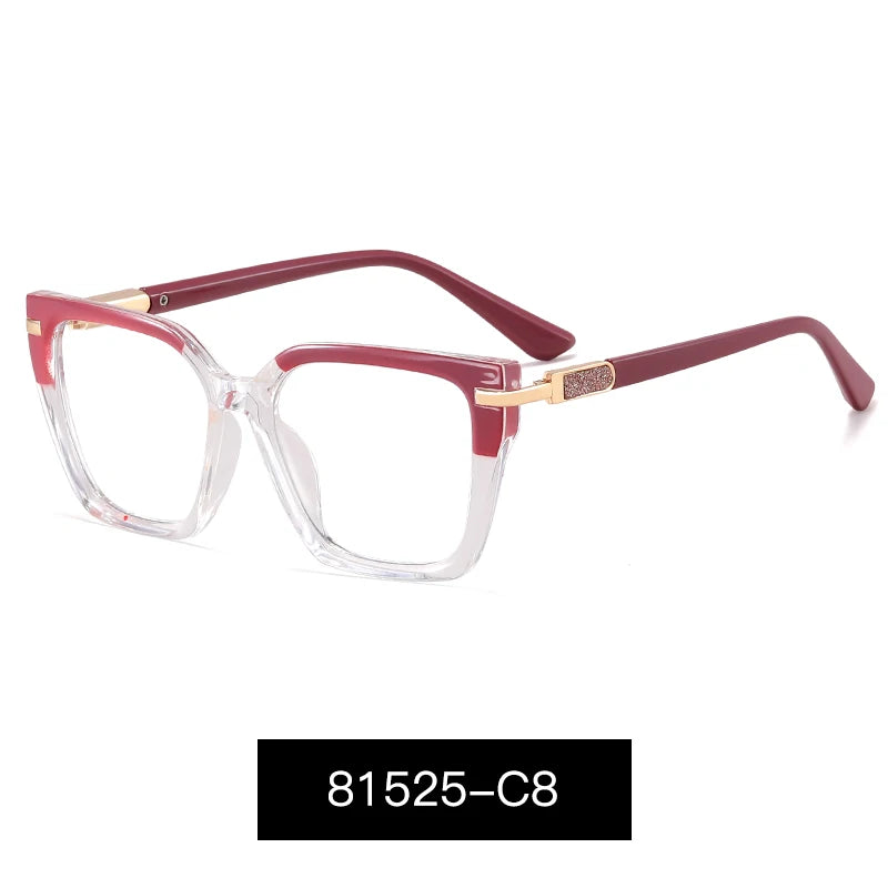 Women’s Square TR90 Optical Glasses – Fashionable Anti-Blue Light Eyewear Keira