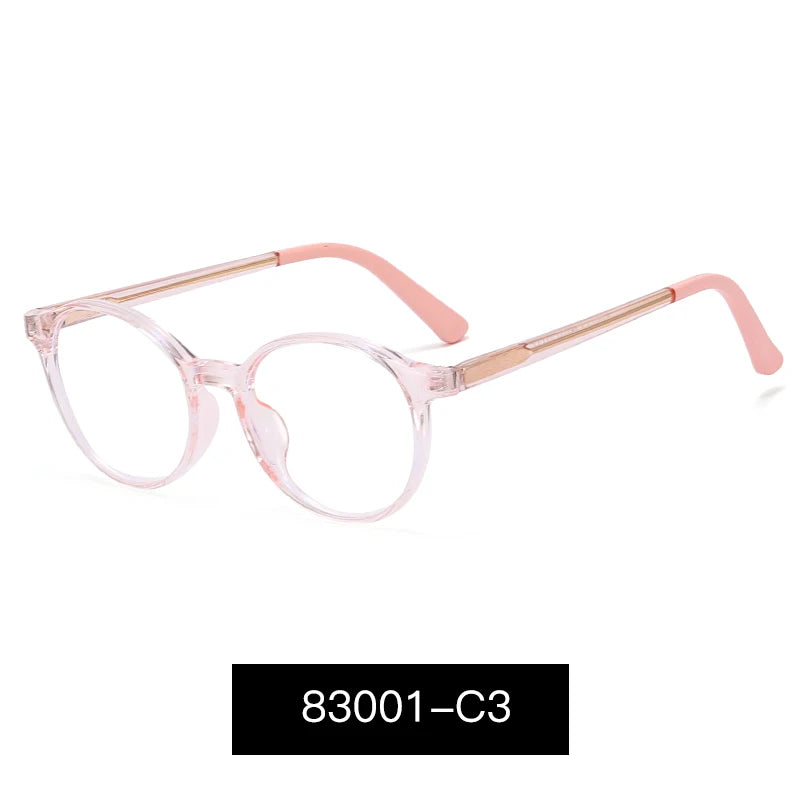 Children’s Round Colorful Glasses – TR90+CP Blue Light Blocking Eyewear for Babies & Small Kids | Durable Optical Frames