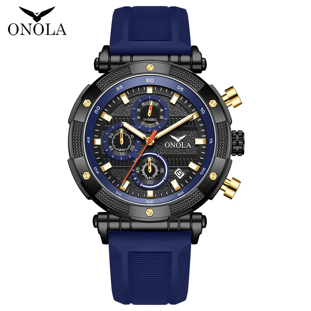 ONOLA 6859 Men’s Quartz Watch – Fashionable, Luminous Hands, Date Calendar, Waterproof