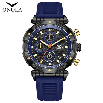 ONOLA 6859 Men’s Quartz Watch – Fashionable, Luminous Hands, Date Calendar, Waterproof