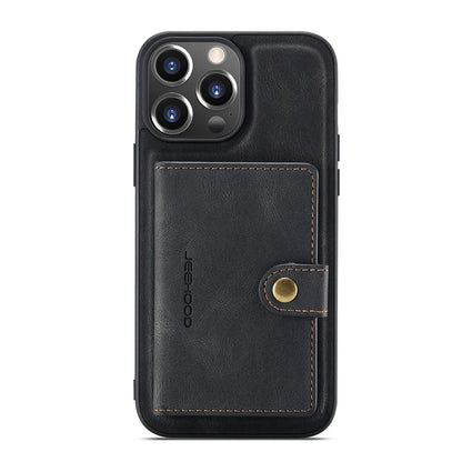 2-in-1 Detachable Magnetic Wallet Case | Retro PU Leather Phone Cover for iPhone 15, 14, 13, 12