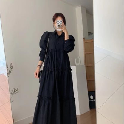 Women's Ruffled Pleated Dress | Elegant Casual Loose Fit for Spring & Summer Marian