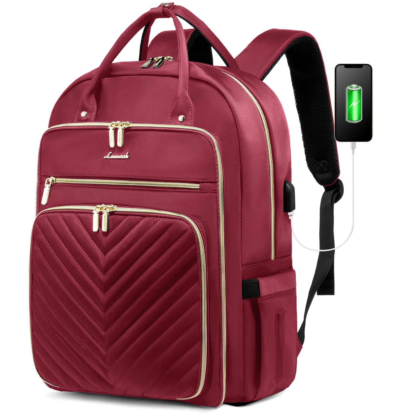 Women's 15.6-Inch Laptop Backpack - Stylish Work, Travel, and School Bag | Large Casual Sports & Business Backpack Selin