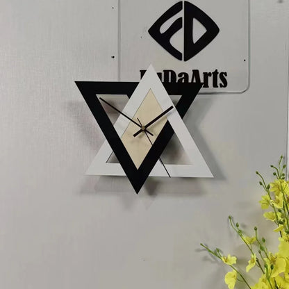 Acrylic Star Art Wall Clock – Customizable Modern Home Decor