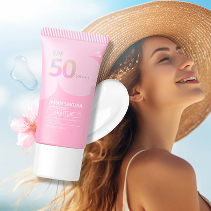 Sakura Facial Body Sunscreen Skin Protective Face Skin Sunscreen Spf50
