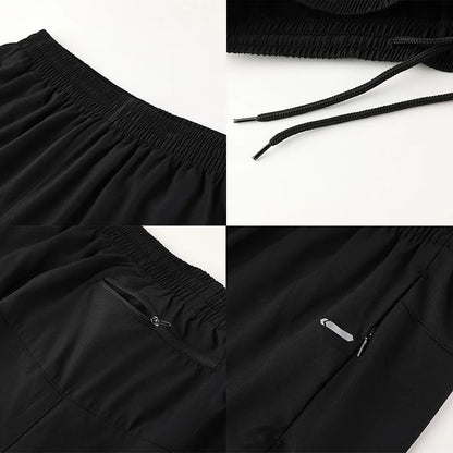 Men’s Quick‑Dry Sports Shorts – Lightweight Breathable Running & Gym Shorts with Zipper Pockets Roland