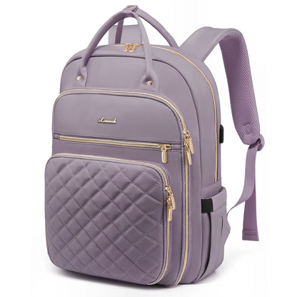 LOVEVOOK Fashion Travel Backpack | Water-Resistant, Multi-Pocket College Bookbag for Women, Fits 15.6" & 17" Laptops