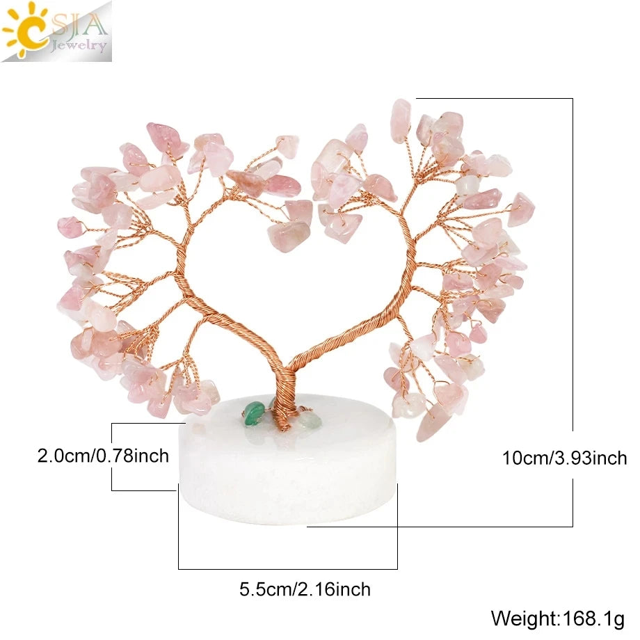 7 Chakra Crystal Money Tree – Natural Healing Stone Decor for Energy Balance, Feng Shui, and Home Office Decoration