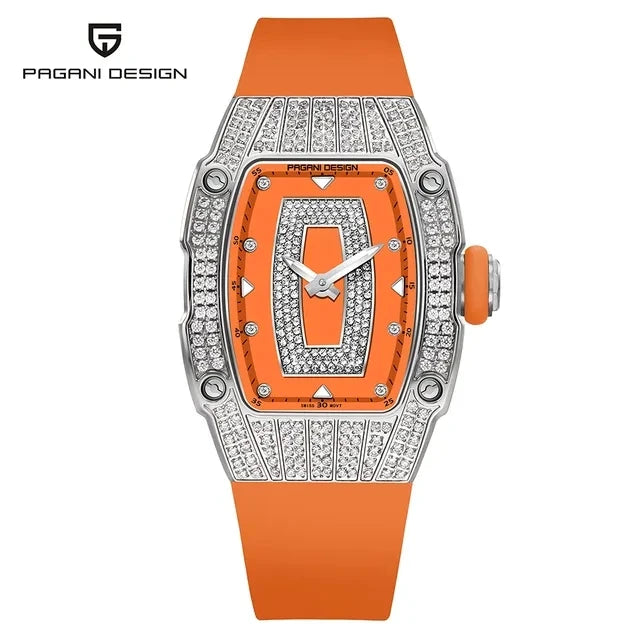 PAGANI DESIGN PD-YS013 – 2023 Luxury Women's Quartz Watch with Diamond Accents, Elegant Fashion Ladies Wristwatch for Gifting