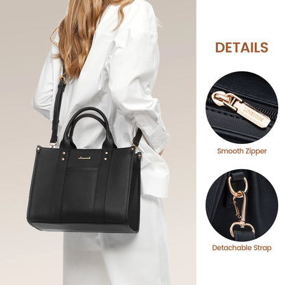 LOVEVOOK Women’s Fashion PU Leather Handbags – Satchel, Shoulder Bag, Crossbody, Top Handle Tote – Stylish Purse for Everyday Use Tricia