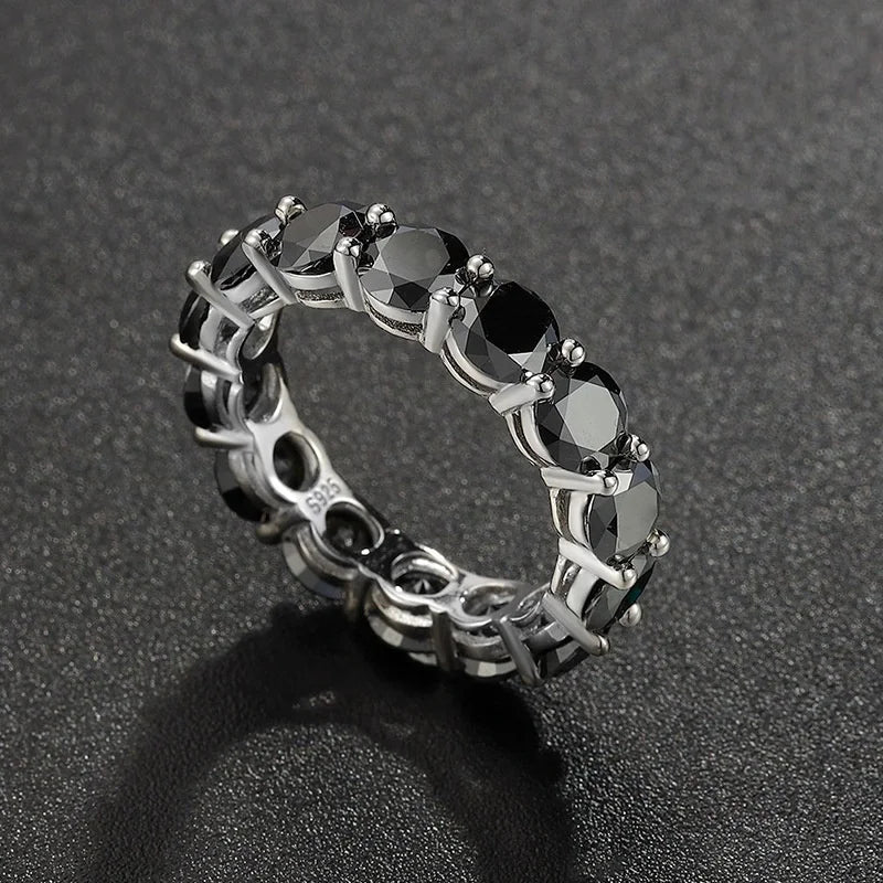0.5Ct S925 Silver Moissanite Couple Rings | Single Row Diamond Design | Perfect for Birthdays & Special Occasions Katherine