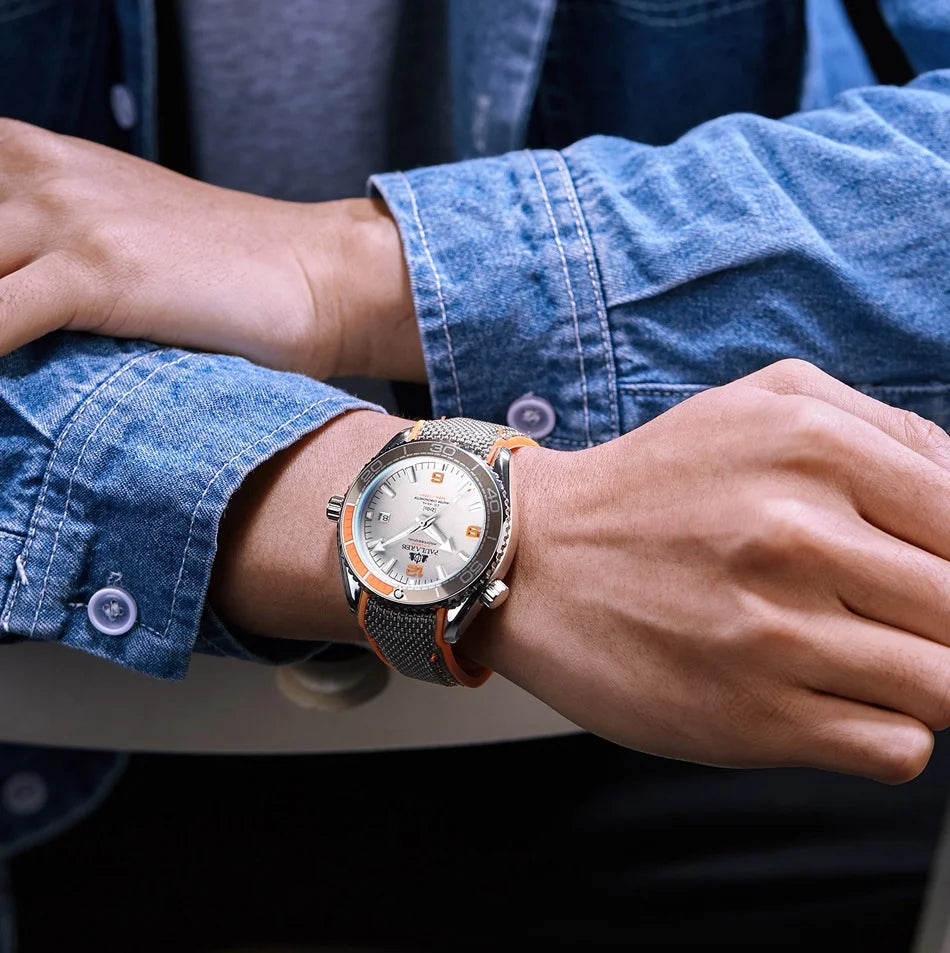 PAULAREIS Luxury Men’s Automatic Watch – Waterproof Sports Mechanical Wristwatch with Luminous Dial and Date Display Yousif