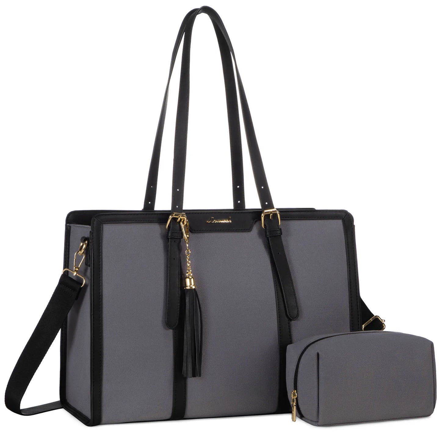 LOVEVOOK Laptop Tote Bag Set | 15.6/17 inch Briefcase for Women, Work & Travel Shaira