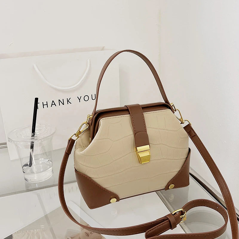 Women's Designer Handbags - Small Crossbody Lock Bags and Purses for Ladies Elena