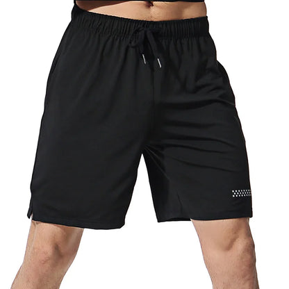 Men's Quick-Dry Sports Shorts – Reflective, Lightweight Gym & Running Shorts with Pocket